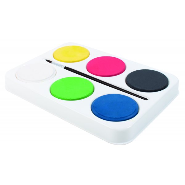 Palett m f�rgpuckar