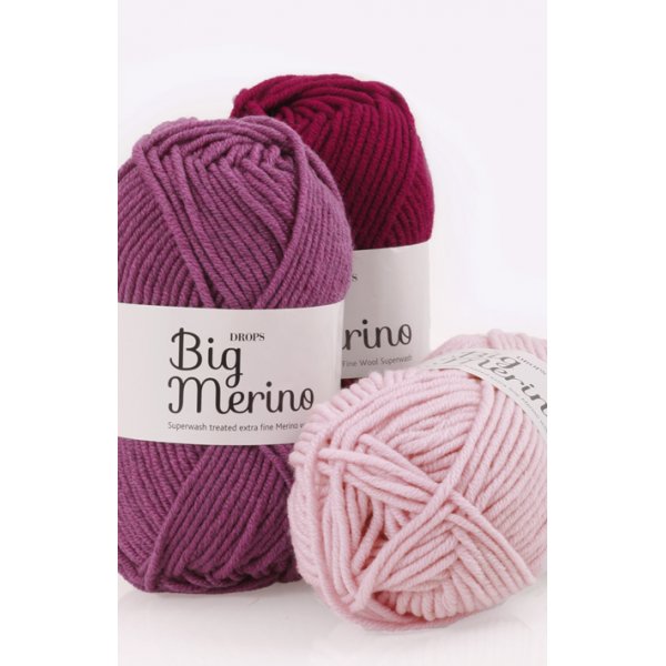 Drops Big Merino garn - 50g (ca 20 olika färgval) Drops Big Merino garn - 50g (ca 20 olika färgval)
