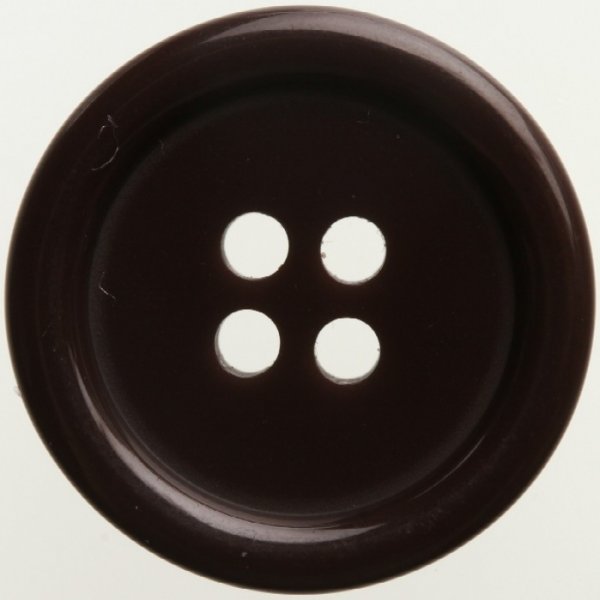 Knapp Rund 4-hl 20 mm 6st - Svart