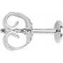 ronstickare med platta - sterlingsilver - 10 st