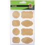 Klistermärken ramar kraftpapper 30 mm, 32-pack Klistermärken ramar kraftpapper 30 mm, 32-pack