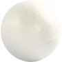 Kulor av frigolit - vit - �7 cm - 5 st