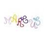 Chenille 8 mm vit, 1 meter