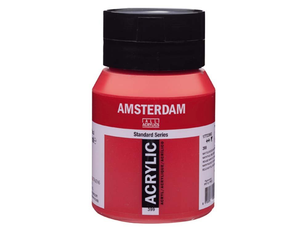 Amsterdam Akryl 500 ml - Naphthol Red Deep - Akrylfarver, Kunstnerfarver