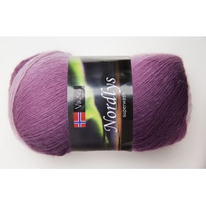 Viking garn Nordlys 100 g Rosa/lilla/natur (968)