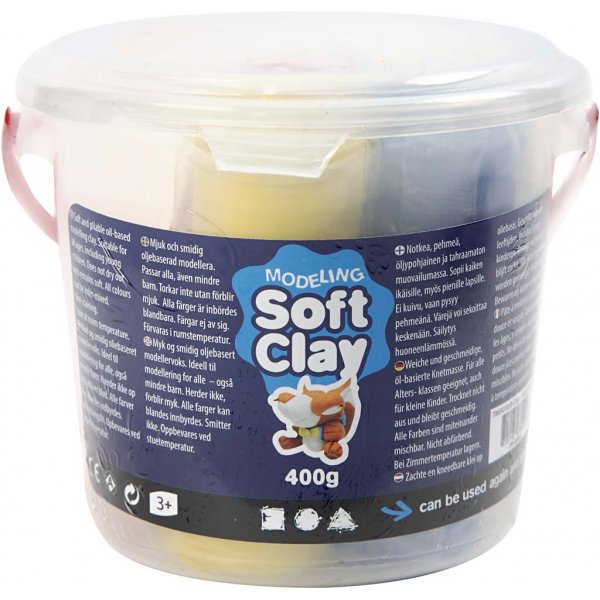 Modellera - mixade färger - 400 g Modellera - mixade färger - 400 g