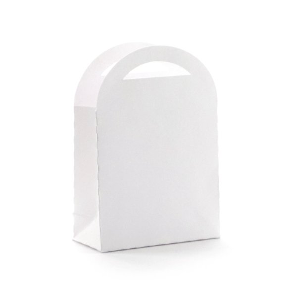 Presentaskar sm� p�sar vita 7 x 10 cm - 6 st