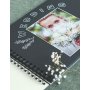 Scrapbook 24 x 34 cm med svart papper