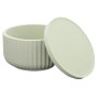 Silikonform rund burk med lock, randig, 11 x 6 cm Silikonform rund burk med lock, randig, 11 x 6 cm