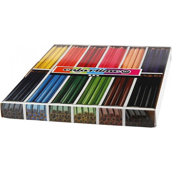 Colortime Färgpennor - mixade färger - JUMBO - 12 x 12 st Colortime Färgpennor - mixade färger - JUMBO - 12 x 12 st
