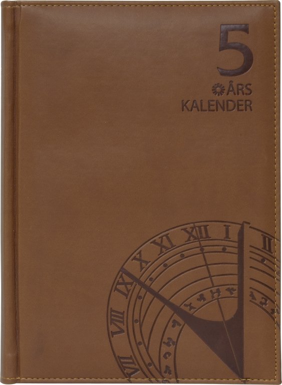 Fem års dagbog - Brun - Dagbøger, Kalender, Kontorartikler