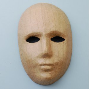 Maske 21,5 x 13,5 cm - Ansikt
