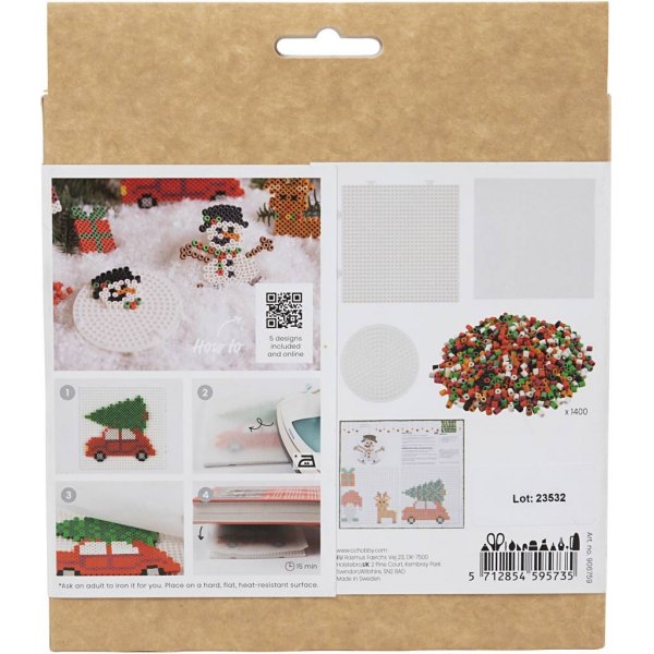 DIY Kit NABBI BioBeads - Julbil - ren - snögubbe - tomtenisse och julklapp DIY Kit NABBI BioBeads - Julbil - ren - snögubbe - tomtenisse och julklapp
