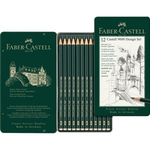 Blyantsett Faber-Castell 9000 Design
