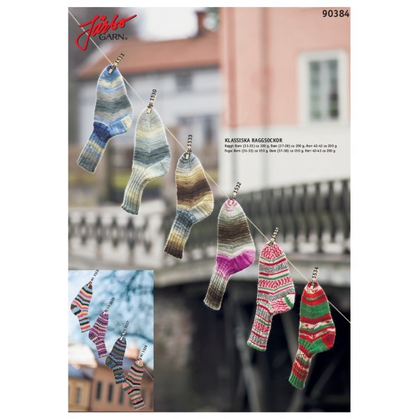 Stickmönster - Klassiska raggsockor i raggi Stickmönster - Klassiska raggsockor i raggi