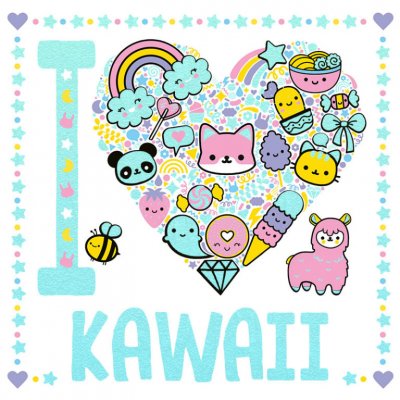 Jeg hjerte kawaii
