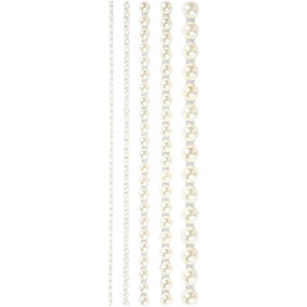 Rhinestones - vit - 2-8 mm - 140 st Rhinestones - vit - 2-8 mm - 140 st