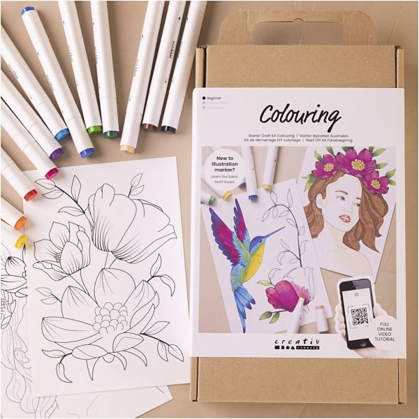 Start DIY Kit Färgläggning - Ritpenna Start DIY Kit Färgläggning - Ritpenna