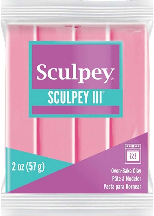 Clay Sculpey III 57g - Dusty Rose 303 - Ovnherdende, Modelleire, Håndverk for barn, Hobbymateriale, Håndverk