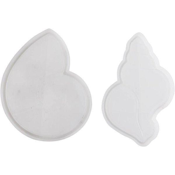 Silikonform Skjell 12 x 8-9 cm 2 stk Silikonform Skjell 12 x 8-9 cm 2 stk