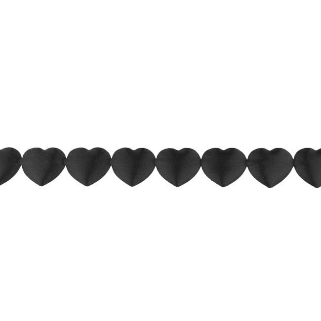Dekorbånd - Hearts Deluxe 17 mm - sort - Dekorationsbånd - Øvrige, Bånd & dekorationsbånd, Tekstilbånd & snor