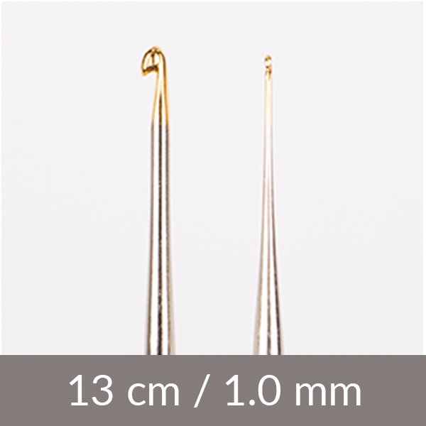 Virknål - Stål - 13cm 1.00mm / 5.1in - Virknålar, Virkning, Sticka & virka