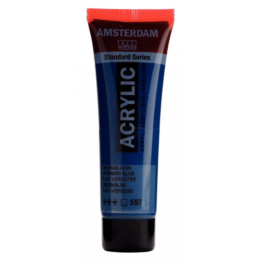 Akrylmaling Amsterdam 20 ml - Greenish Blue - Akrylfarver, Kunstnerfarver