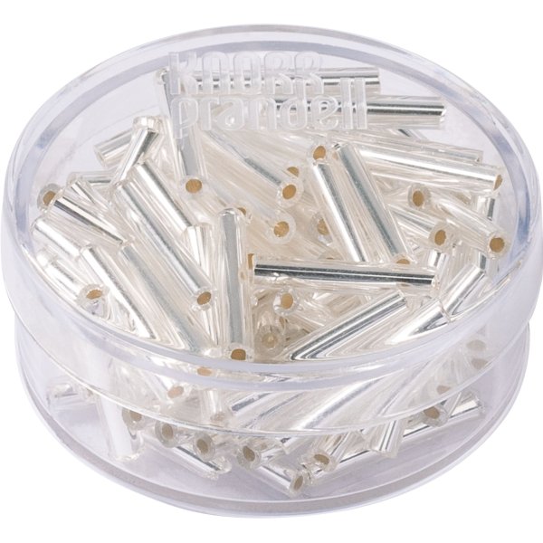 Glasp�rlor silver, 2 mm, 15 g