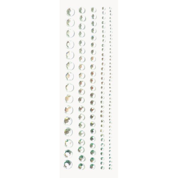 Strassremsor självhäftande vita 8 mm, 5-pack Strassremsor självhäftande vita 8 mm, 5-pack
