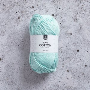 Soft cotton, bomullsgarn - 50 g. Ca 80 m. - Slöjd-Detaljer