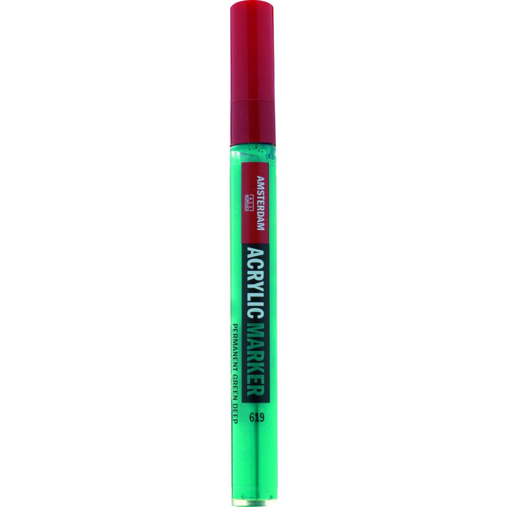 Amsterdam Markers 4 mm - Permanent Green Deep - Amsterdam Markers, Amsterdam, Markers, Penne, Penne, kridt & tusch