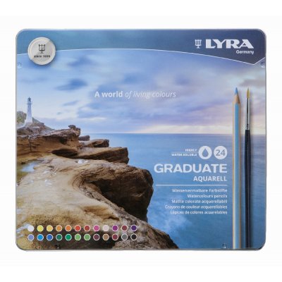 Akvarellpenner Lyra Graduate - 24-pakning