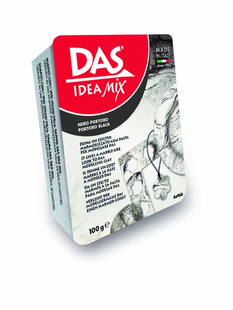 DAS Idea Mix 100g - Svart - Lufttorkande modellera, Modellera, Pyssel för barn, Hobbymaterial, Pyssla