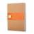 Cahier Journal Large Linjeret Soft cover - Kraftbrun