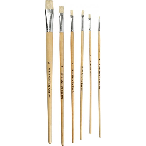 Natur Line Penslar - nr. 1+2+4+8+14+20 - platta - 64 st Natur Line Penslar - nr. 1+2+4+8+14+20 - platta - 64 st
