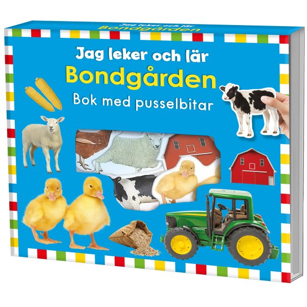 Jeg leker og l�rer Bondeg�rden - bok med puslespillbrikker