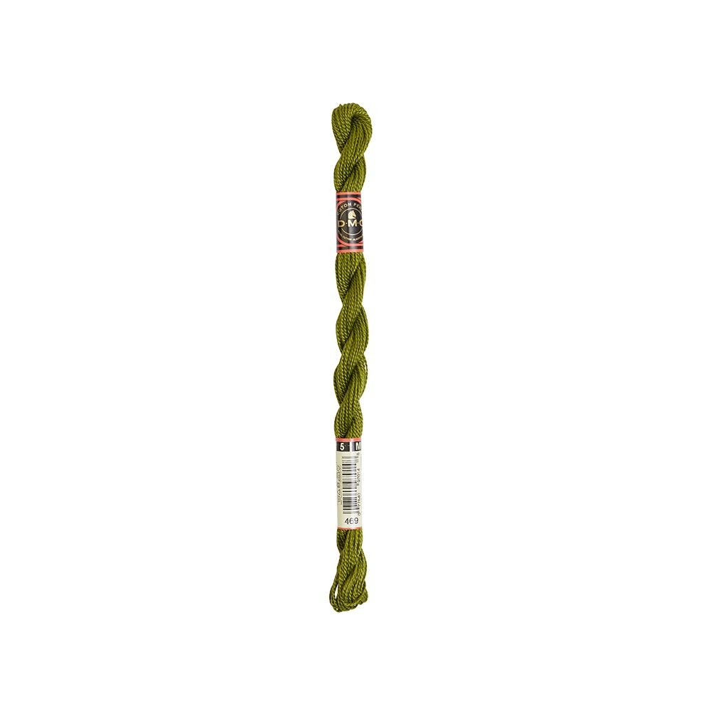 DMC Pearl Cotton Art. 115/5, 469 Avocado Green - Broderigarn, Garn, Sticka & virka