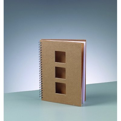 Skriveblokk A 5 / 21,5 x 15 cm - brune 60 arks firkanter