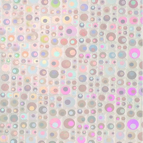 Voksplate 200 x 100 x 0,5 mm - slv holografiske prikker 1 stk.