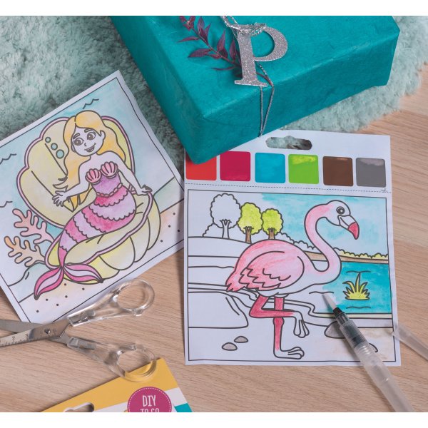 Vattenf�rgsset med prinsesstema