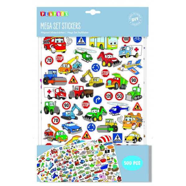 Klistermärken Megaset - 500 st Klistermärken Megaset - 500 st