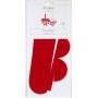 Pysselset - Fltade hjrtan - rd/vit - 8 st