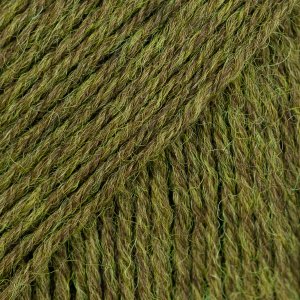 DROPS Fabel Uni Colour garn 50g - M�rk oliv (122)