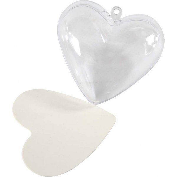 Deko-hjärta - transparent - 10 st Deko-hjärta - transparent - 10 st