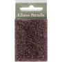 Rocaillep�rlor matt frozen 3 mm Ljuslila 25 g