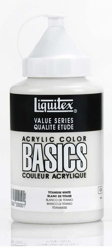 Akrylfärg Liquitex 400 ml - 432 Titanium white - Akrylfärger, Konstnärsfärger