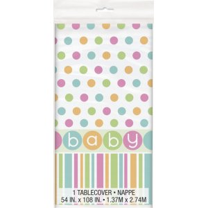 Bordsduk - Baby shower pastel