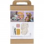 DIY-s�t amigurumi pindsvin lyser�d og varm gul - 1 pakke.