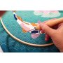 Punch needle-kit med koifisk, 25 cm