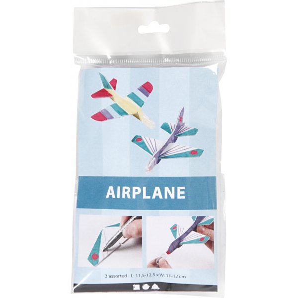 Flygplan - vit - 3 st Flygplan - vit - 3 st